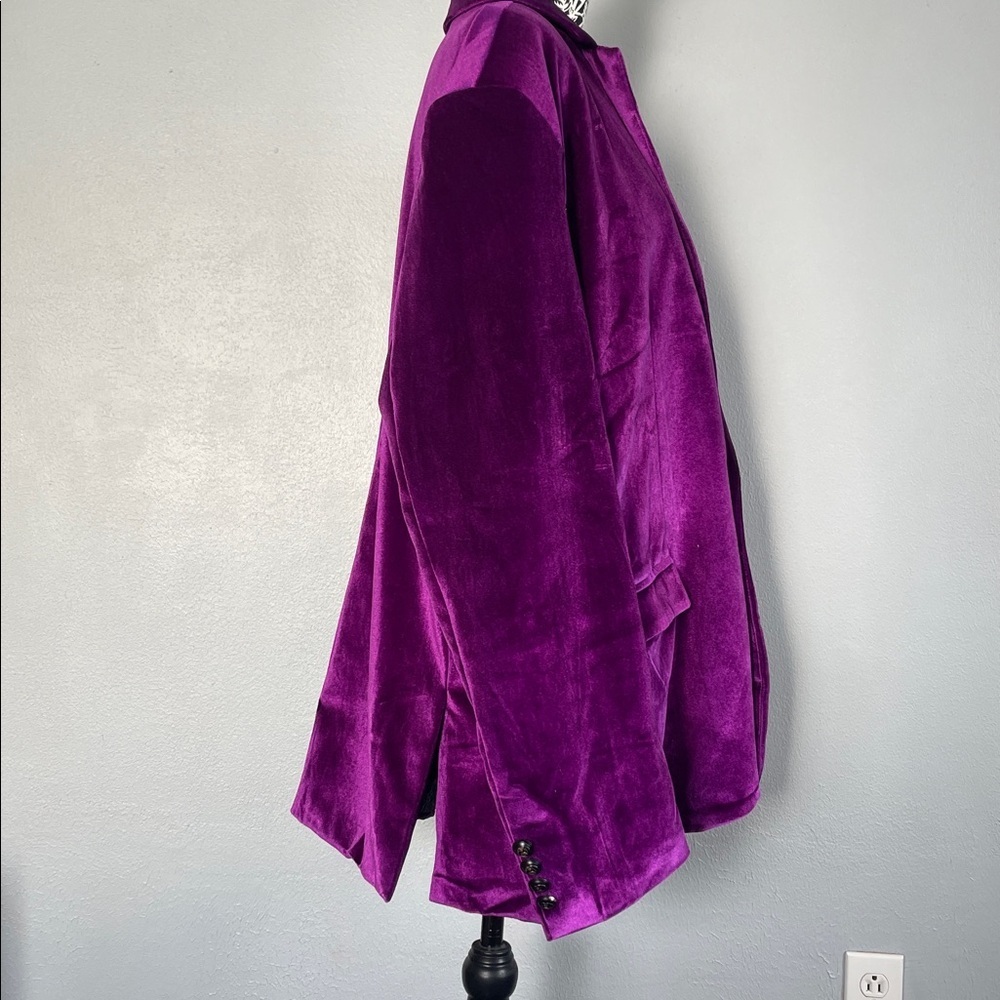 Wzikai Purple Velvet Blazer - Picture 3 of 14